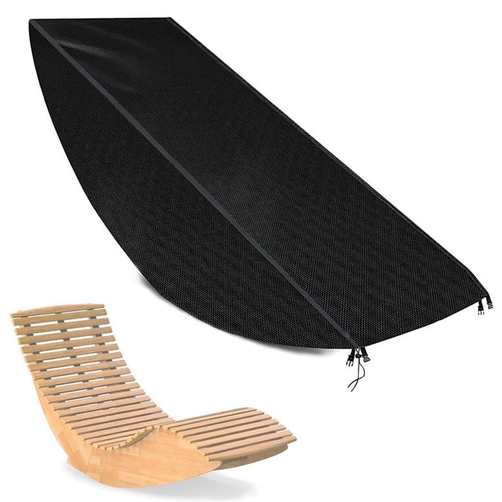 Weatherproof Rocking Chair Protectors Waterproof Polyester Cover UVs Resistant Dustproof Outdoor Furnitures Guard For Patio Garden Lounges Chairs