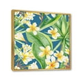 thumbnail image 3 of Designart 'Yellow Flowers and Tropical Foliage XV' Modern Framed Canvas Wall Art Print, 3 of 5