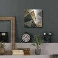 thumbnail image 7 of Luxe Metal Art 'Gold Polygon Wall I' by Alonzo Saunders, Metal Wall Art, 12"x12", 7 of 7