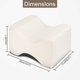 thumbnail image 5 of Orthopedic Knee Pillow, Ergonomic Cushion for Hips, Back, Legs and Knees, Ideal for Side Sleepers, White, 5 of 5