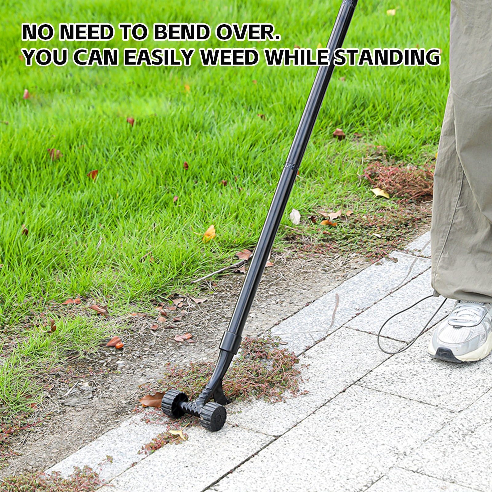 DIYMAG Crack Weeder Tool, Weed Puller Tool, Detachable & Non-Bending Weeding Cleaning Tool for Garden Patio Backyard Lawn Sidewalk Driveways Standing Weeds (Weed Tool)