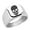 Silver, variant on Death Skull Head Stainless Steel Signet Ring