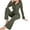 Green, variant on LOPECY-Sta Long Sleeve Lounge Set for Women Ribbed Knit Pajama Sets Button Top Full Length Pants 2 Piece Fall Casual Outfit Sets