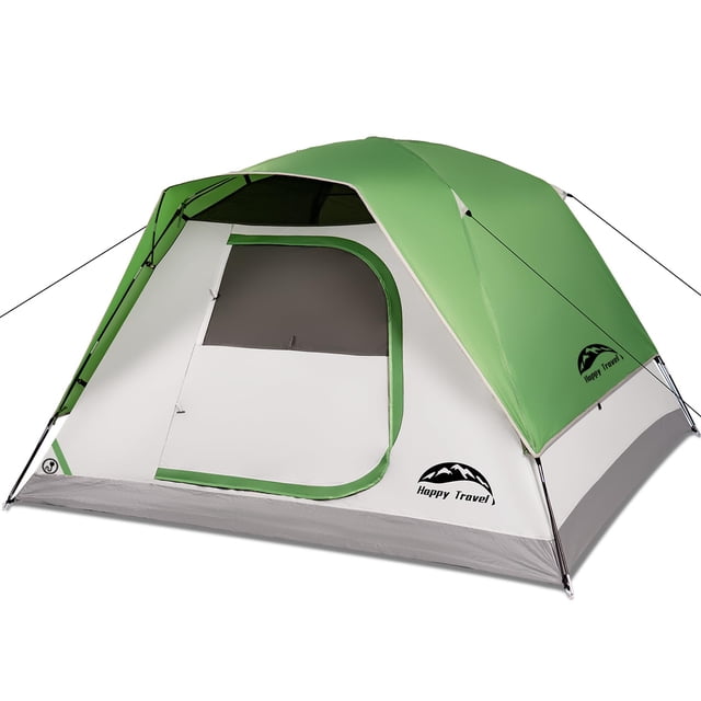 Carpa HAPPY TRAVEL Dome, 265 x 244 cm, impermeable para 4-6 personas