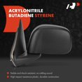 thumbnail image 3 of A-Premium Pair (2) Driver and Passenger Side Manual Door Mirror - Compatible with Dodge Ram 1500 2002-2009, Ram 2500 2003-2009, Ram 3500 - Non-Heated Manual Folding Black Outside Rear View Mirror, 3 of 8