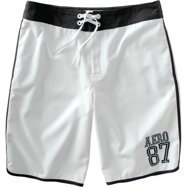 Aeropostale Aero 87urfwim - Bañador para hombre, color blanco, pequeño
