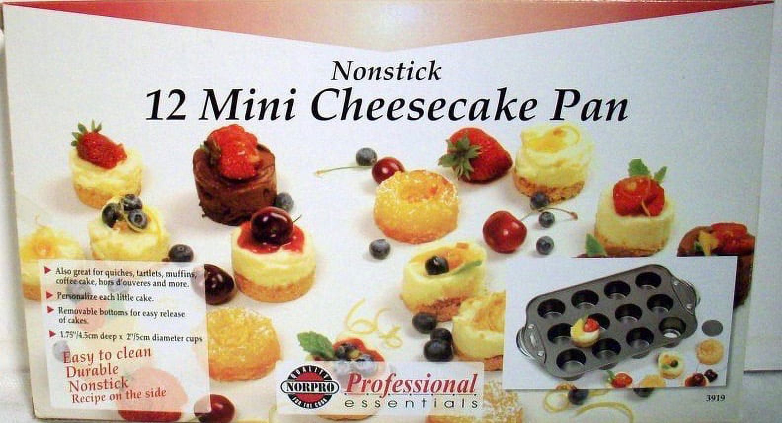  12 Cup Mini Square Tart Cheesecake Pan,Non-Stick Pie