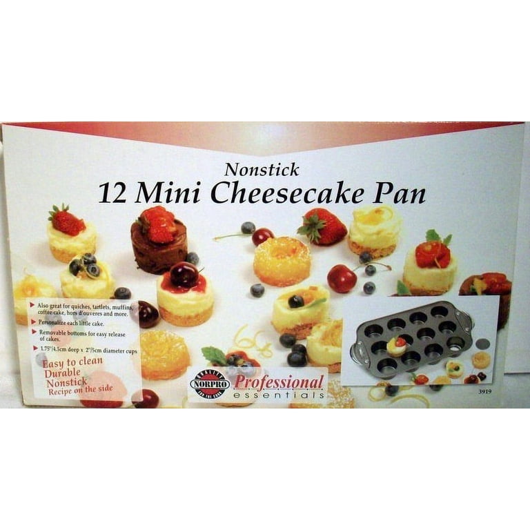 Tosnail 12 Cavity Mini Cheesecake Pan with 12 Individual Cups Safe Non  Stick New