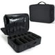 thumbnail image 1 of Bolsa de Maquillajede Viaje Estuche Organizador - Bolsa de Cosméticos Impermeable Portátil con Hombro Ajustable y Divisor Ajustable para Pinceles y Herramientas de Belleza (3 Layer, 34x23x12cm,Negro), 1 of 7