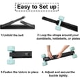thumbnail image 4 of Thrust Belt for Weights and Ankle Resistance Bands With Cuffs for Working Out, Thrust Belt for Dumbbells Heavy, Kettlebells, Plates,, and Booty Builder, Glute Bridge Band, 4 of 6
