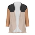 thumbnail image 4 of AherBiu Cardigan pour Femmes Léger Manches 3/4 Ouvert Cardigans Automne Décontracté Confortable Boléros Extérieur, 4 of 4
