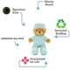 thumbnail image 3 of Osito de peluche médico enfermero personalizado de 23 cm, 3 of 6