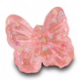 thumbnail image 2 of Pink Butterfly Squishy Relaxation Toy with Slow Rising Glitter Design, Single Piece, Translucent Pink, for Relaxation Relief, Squeeze Toy, 2 of 3