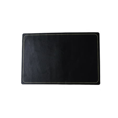 

Wanwan Nordic Faux Leather Placemat Waterproof Oilproof Solid Color Table Plate Mat