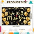 thumbnail image 2 of Gold Theme Farewell Banner Glitter Send-off Backdrop Heart-shaped Balloons Firework Decorations We Will Miss You Background for Farewell Party Send-off Event Memorial Gathering, 2 of 9