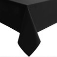 thumbnail image 1 of Nappe Rectangulaire Noire - Tissu Polyester Lavable Résistant aux Plis et Imperméable, 1 of 5