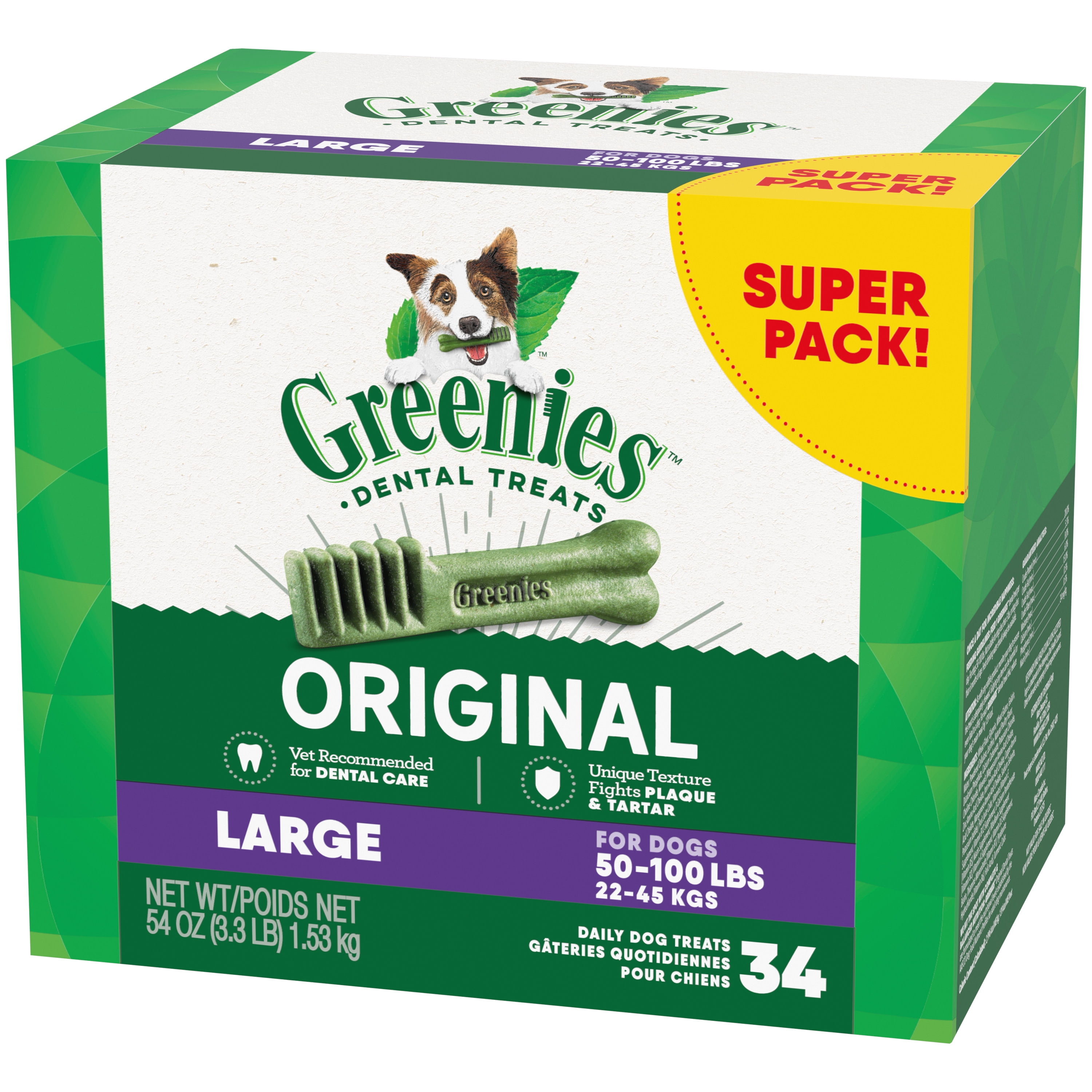 greenies large dental dog treats
