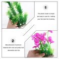 thumbnail image 2 of IBASETOY 7Pcs Fish Tank Decorations Plastic Aquarium Plants Realistic Aquarium Decor for Home, 2 of 5