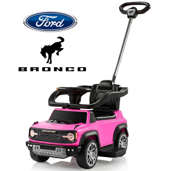 Licensed Ford Bronco 3 in 1 Push Car and Ride On Toy for Toddlers Ages 1–3