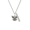 thumbnail image 2 of Delight Jewelry Silvertone Angel with Heart Silvertone Forever Bar Charm Necklace, 23", 2 of 4