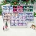 thumbnail image 2 of 12Pcs/lot Christmas Balls Ornaments With Hanging Rope-Christmas Tree Hanging Colorful Balls Decor-Multi-colored Christmas Balls Ornaments for Festival Party Christmas Home Decoration(2.36in), 2 of 6
