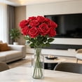 thumbnail image 6 of Realistic Artificial Rose Flowers 7 Pack Faux Silk Roses for Flower Wall,Home Decor,Wedding Centerpiece,Party Backdrop,Event Floral Arrangements DIY Crafts Lifelike Long Roses Red, 6 of 6