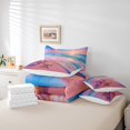 thumbnail image 5 of YST 7Pcs Starfish Shell Comforter Set Summer Ocean Beach Landscape Bedding Sets Romantic Style Bed In A Bag Queen(1 Comforter,2 Pillowcases,1 Flat Sheet,1 Fitted Sheet,2 Throw Pillow Covers), 5 of 5