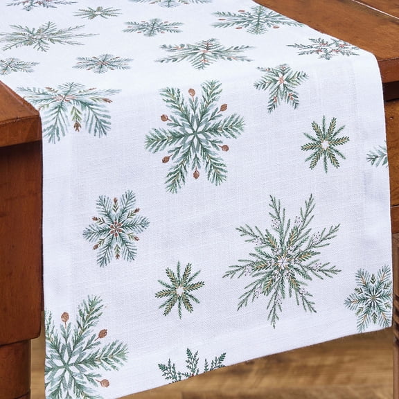 Park Designs Holiday Snowfall Table Runner 13" X 54"