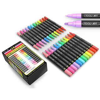ARTISTRO Glitter Paint Pens Set of 12 Acrylic Glitter Markers Extra-Fine Tip 0.7mm