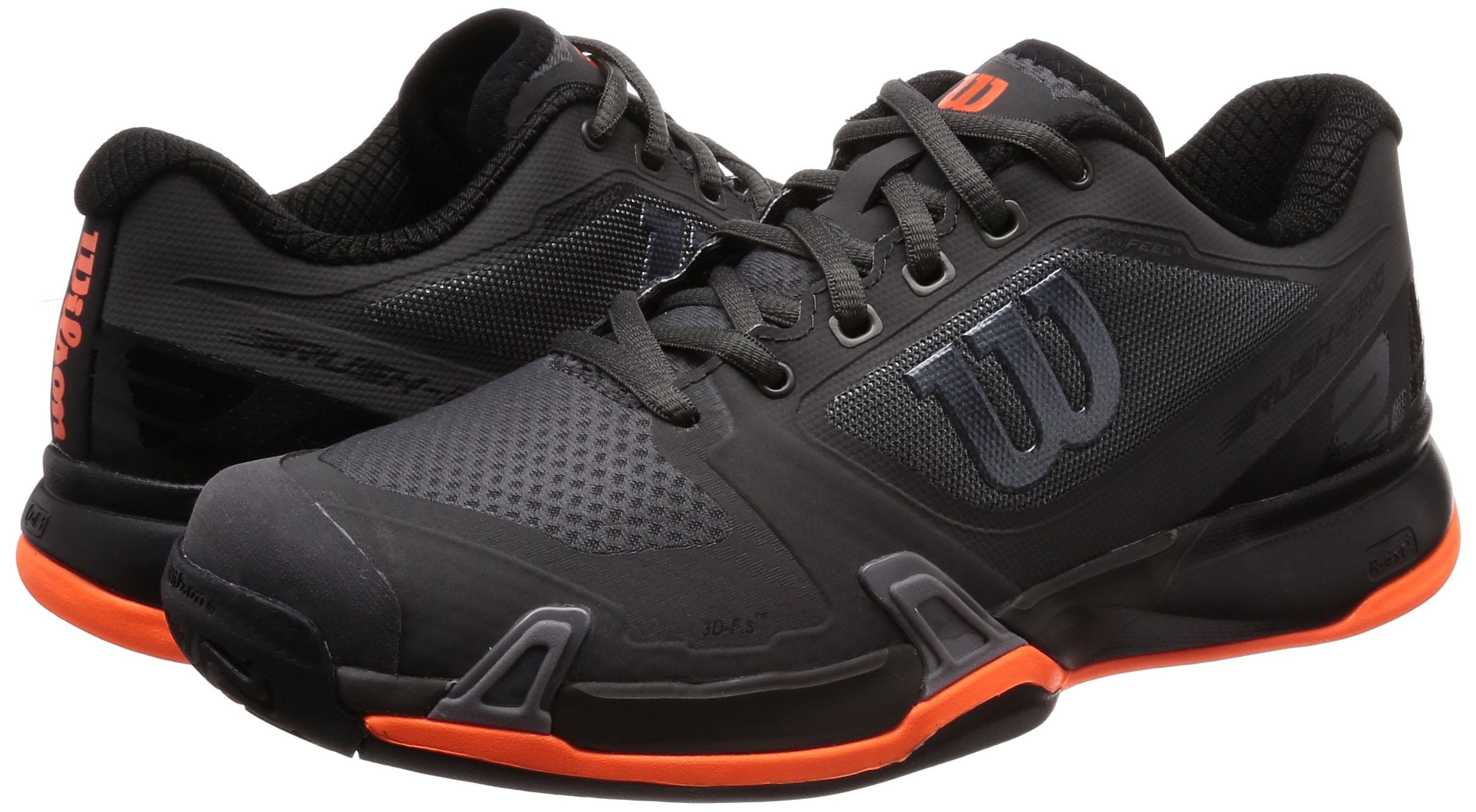 Men's Wilson Rush Pro 2.5 Tennis Shoe (Magnet/Black/Shocking