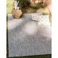 thumbnail image 3 of Unique Loom Outdoor Solid Collection Casual Transitional Indoor and Outdoor Flatweave Light Gray Area Rug (4' 0 x 6' 0), 3 of 5