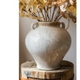 thumbnail image 3 of Large French Country White Ceramic Flower Vase, 3 of 10