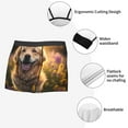 thumbnail image 3 of Yiaed Sunset Daisy Dog Print Men's Soft Cotton Boxer Shorts Breathable Boxers Underwear Moisture-Wicking Underwear Stretch Boxer Briefs for Man-Large, 3 of 5