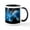 White/Black Inside, variant on CafePress - Wolf At Midnight Mug - 11 oz Ceramic Mug - Novelty Coffee Tea Cup