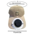 thumbnail image 2 of DwellJoy Premium Solar-Powered Cooling Hat with USB Charging, 3-Speed Adjustable Fan & Breathable Mesh for Outdoor Activities - Fishing, Hiking, Gardening, Cycling - Sun Protection Summer Hat, 2 of 5