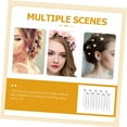 thumbnail image 2 of 10pcs pearl hairpin bridal hair accessories bridal headpiece hair gems for women pearl headpiece women hair accessories ladies headbands pearl headband hair pin crystal bride alloy, 2 of 5