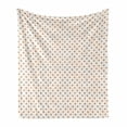 thumbnail image 1 of Orange Soft Flannel Fleece Blanket, Little Orange Polka Dots on Blank Backdrop Spotted Tile Pattern Retro Style Print, Cozy Plush for Indoor and Outdoor Use, 60" x 80", Orange White, by Ambesonne, 1 of 6