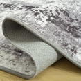 thumbnail image 5 of Cydiria Modern Abstract Fuzzy Faux Wool Area Rug, 5' x 8', Gray, 5 of 8