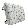 thumbnail image 1 of Moon Lumbar Pillow, Themed Repetitive Doodle Items Pattern with Crescent Planets and Clouds, Soft Back Cushion for Office Chairs with Adjustable Straps, 14" x 13", Multicolor, by Ambesonne, 1 of 7