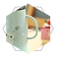 thumbnail image 4 of Cute Cat Mug Taza de café de cerámica con Kitty Cuchara de acero inoxidable, Hi ~ Novedad Taza de café Regalo para los amantes de los gatos Rosa (Rosa) Xemadio LKX-1447-1, 4 of 6