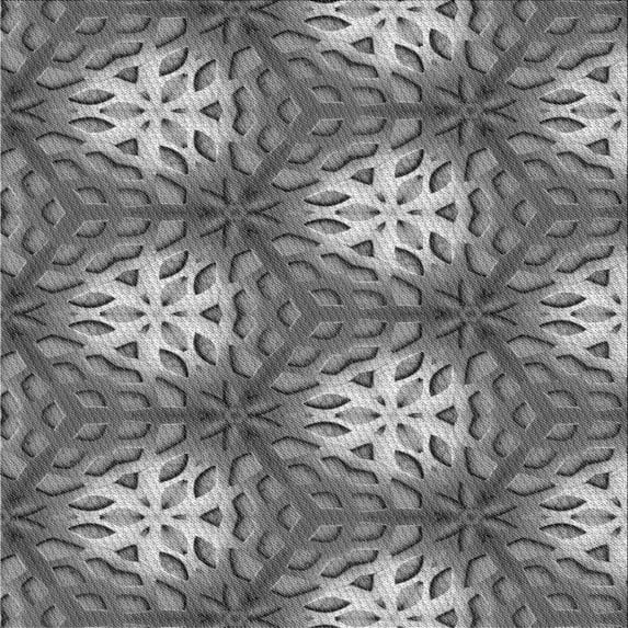 Ahgly Company Indoor Square Patterned Gray Dolphin Gray Area Rugs, 8' Square