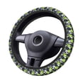 thumbnail image 2 of Uemuo Football Printed Car Elastic Steering Wheel Cover - Universal Car Accessory for Diverse Cars Anti-Slip, and Comfortable- 15", 2 of 8