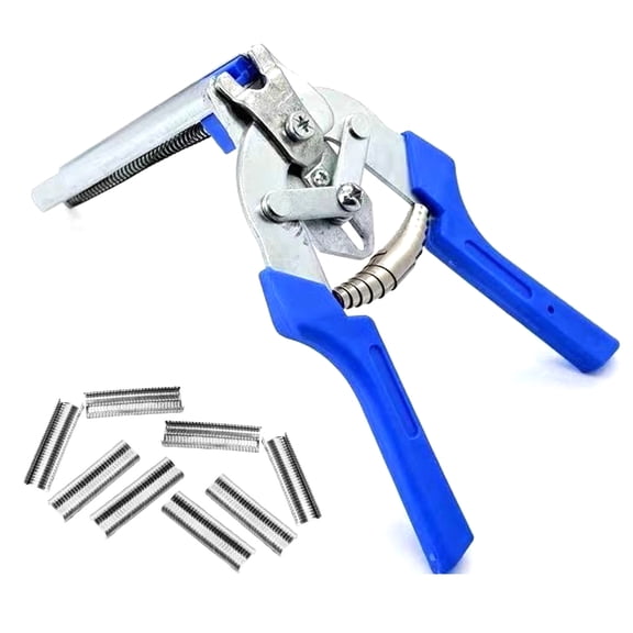 600pcs M Clips Bundled Wire Fence Tool Kits High Strength Steel Cage Binding Pliers For Pet Enclosures & Poultry Cages