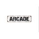 thumbnail image 1 of Letrero de metal rústico para calle o placa para puerta con nombre de Arcade. Tamaño: 4 x 16 pulgadas, 1 of 4