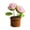 A, variant on Beautiful Artificial Crochet Rose Flower Potted Plant For Valentines Day Gift