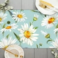 thumbnail image 3 of SUNOLIFE Teal Daisy Table Runner,Spring Floral Flower Table Decoration for Home Party 13 x 90 Inches, 3 of 4