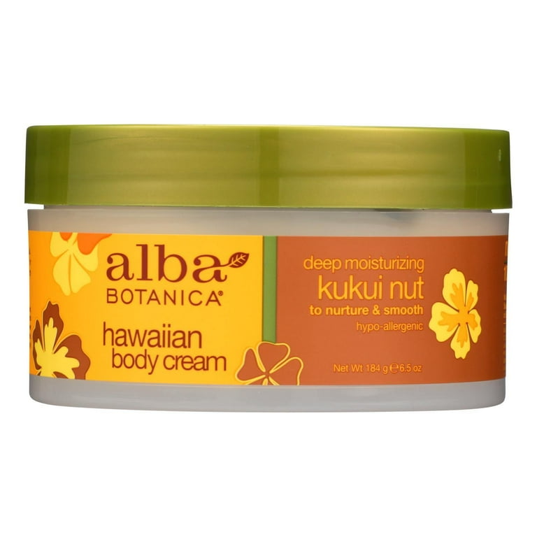 Alba Botanica Hawaiian Body Cream Kukui Nut 6.5 oz Walmart