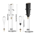 thumbnail image 3 of Electric Milk Frother Automatic Whisking Tool with Stainless Steel Whisk Heads for Coffee Latte Cream and Baking, 3 of 8