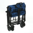 thumbnail image 6 of Heavy Duty Capacity Collapsible Folding Outdoor Utility Wagon Patio Garden Cart with 2 Drink Holders and Wheels for Camping and Picnic, 6 of 6