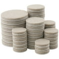 thumbnail image 2 of softtouch Assorted Self-Stick Felt Furniture Pads, Beige (44 Pack), 2 of 5
